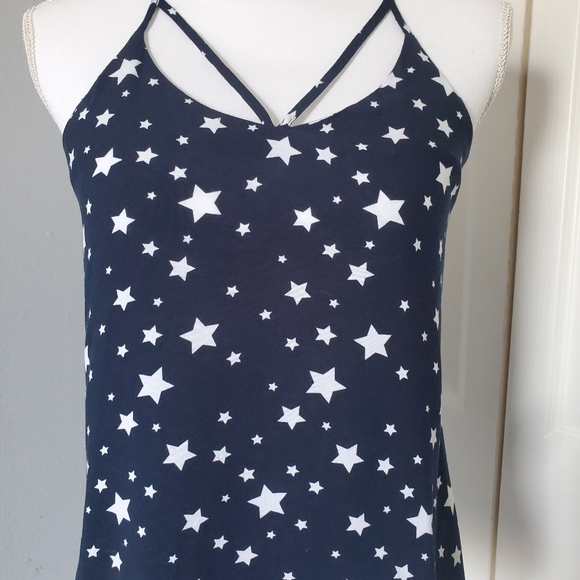 Navy Blue spaghetti strap top size S - Picture 2 of 8